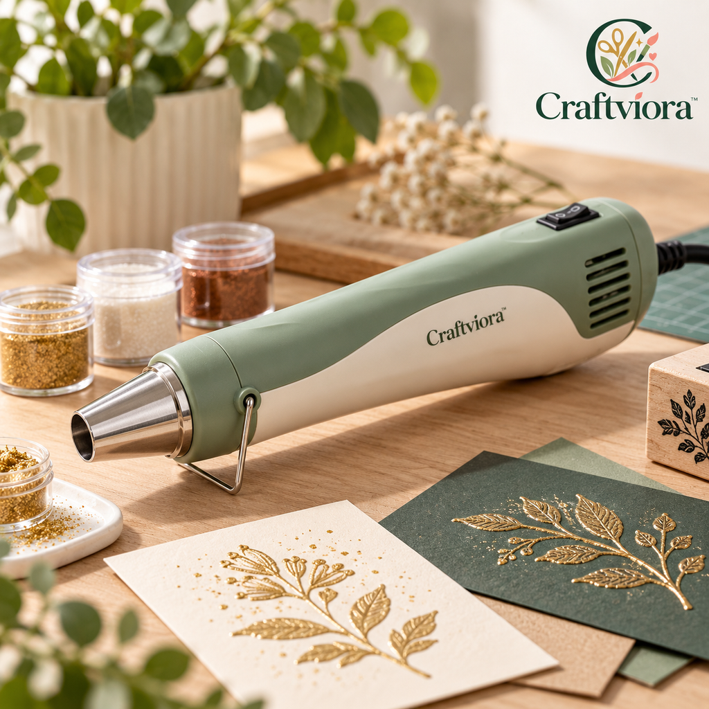Craftviora™ Heat Embossing Tool for Paper Crafts & DIY Projects
