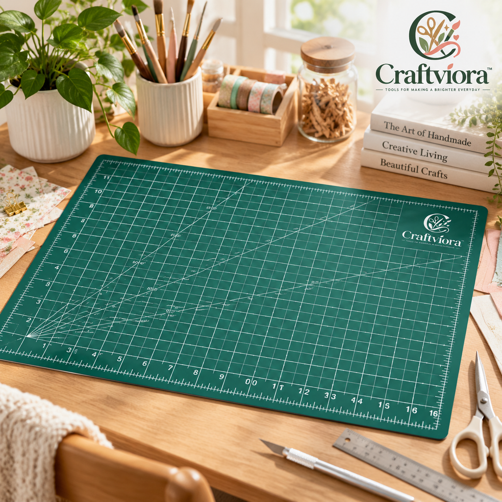 Craftviora™ Self-Healing Cutting Mat with Precision Grid