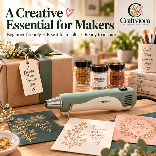 Craftviora™ Heat Embossing Tool for Paper Crafts & DIY Projects