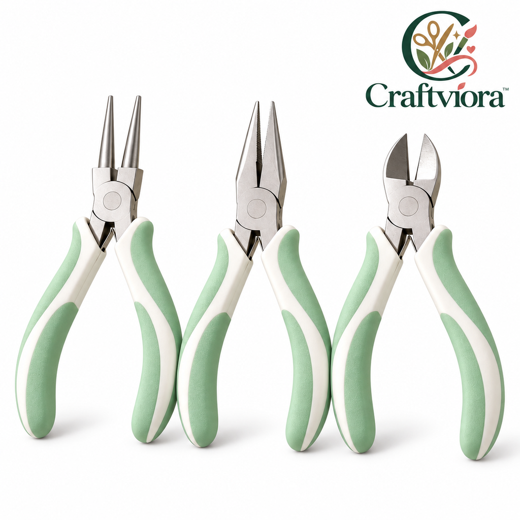 Craftviora™ Jewelry Making Pliers Set, Precision Tools
