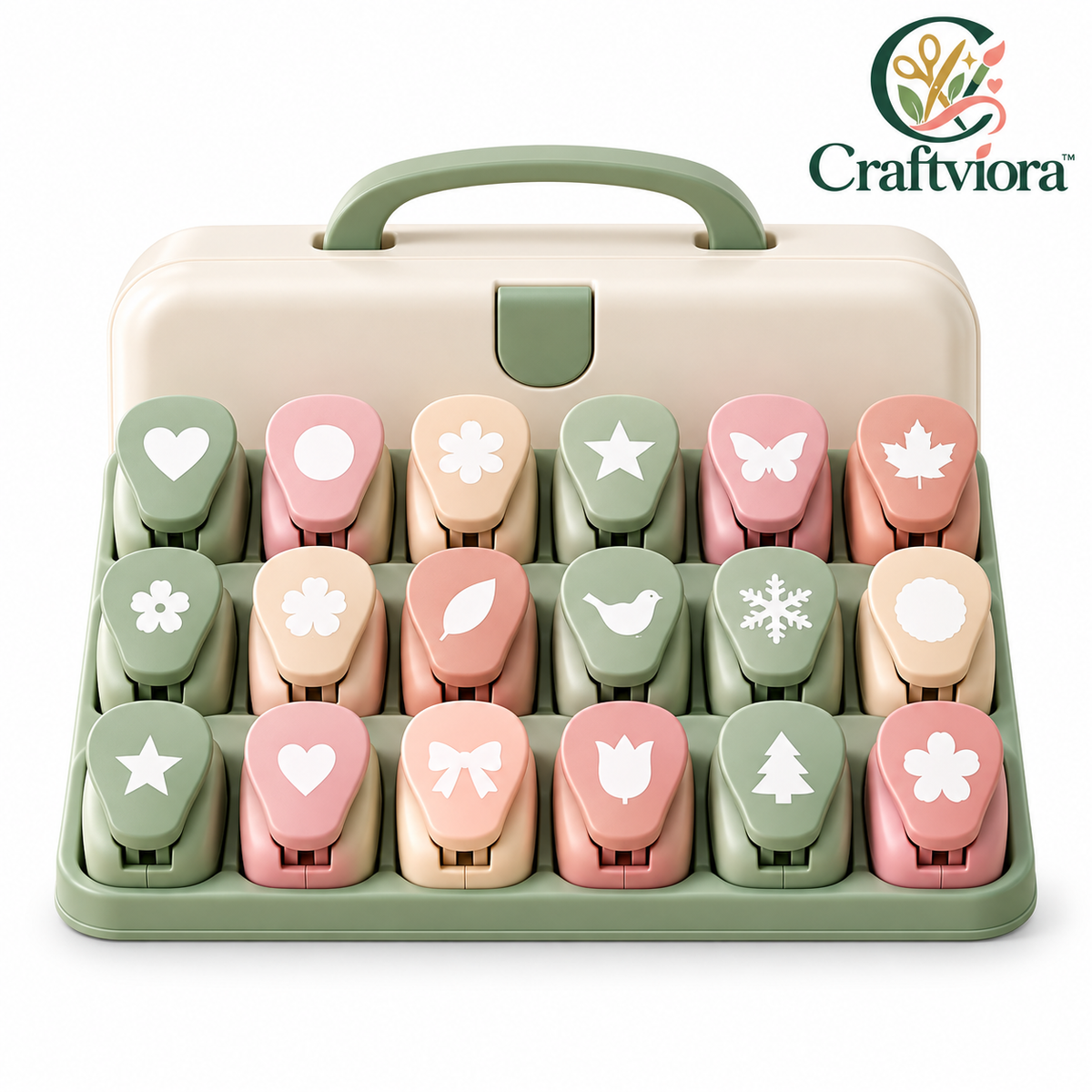 Craftviora™ Multi-Shape Craft Punch Set, Creative Paper Craft Tools