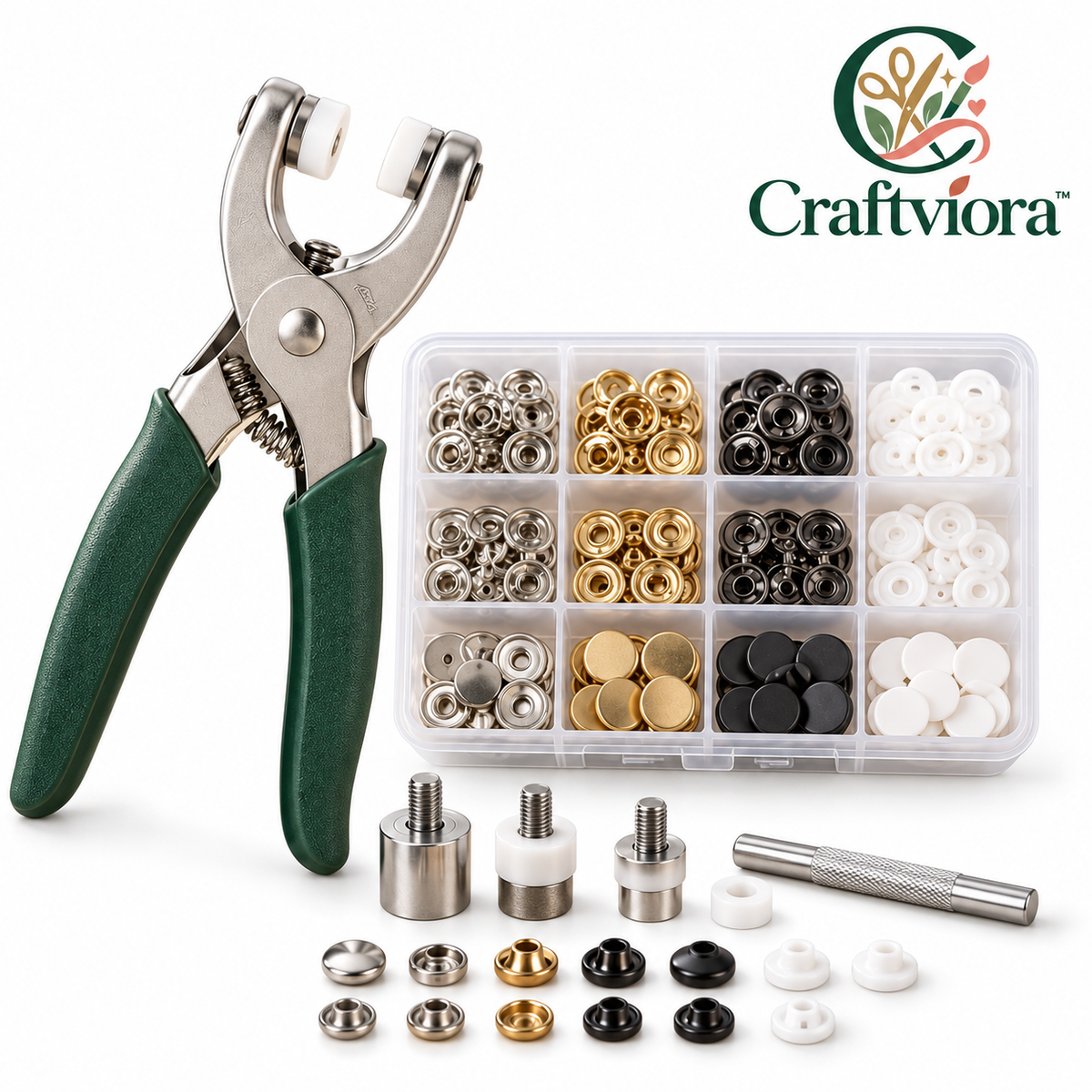Craftviora™ Snap Fastener Tool Kit