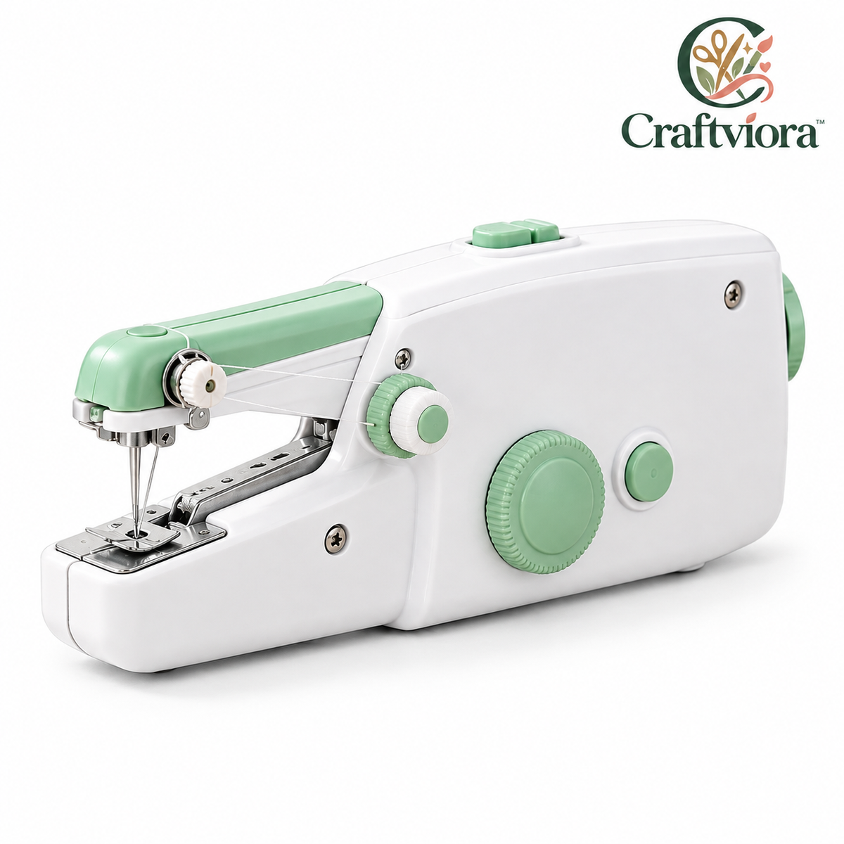 Craftviora™ Compact Portable Sewing Machine, Mini Sewing Tool for Everyday Repairs