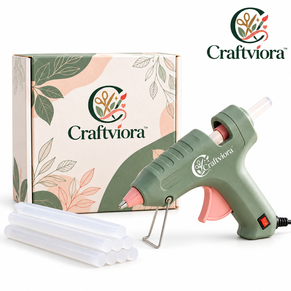 Craftviora™ Hot Glue Gun Craft Kit, Fast Heating DIY Glue Tool Set