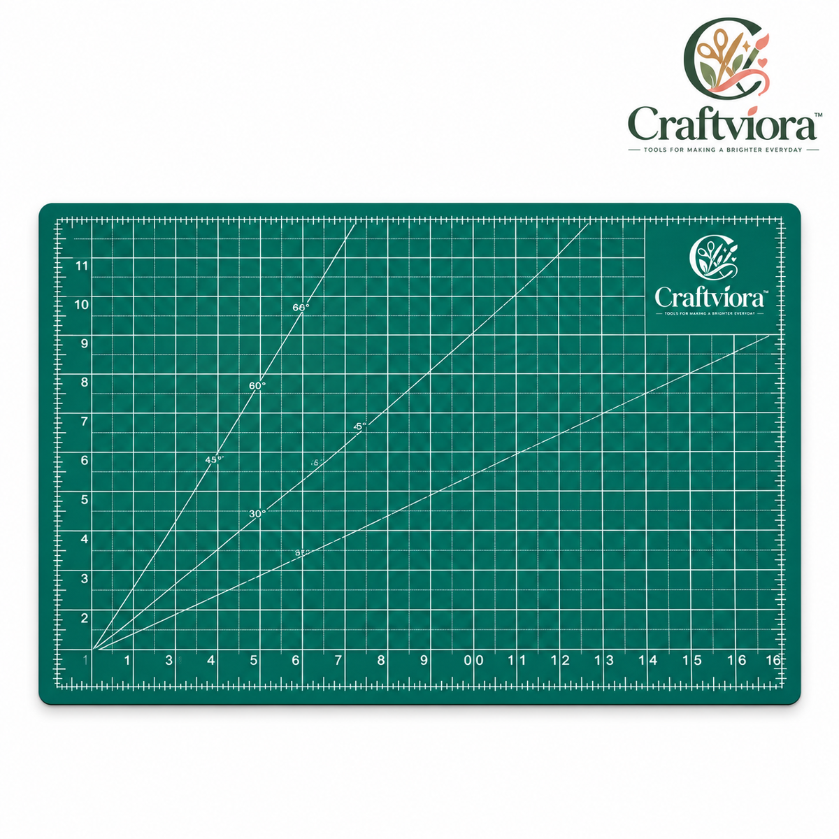 Craftviora™ Self-Healing Cutting Mat with Precision Grid