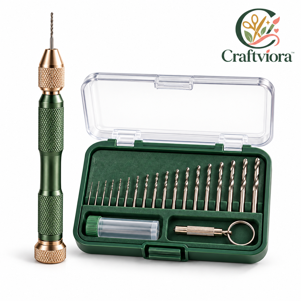 Craftviora™ Precision Hand Drill Kit, Mini Jewelry Drilling Tool Set