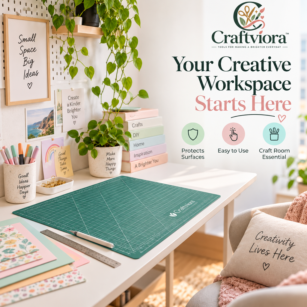 Craftviora™ Self-Healing Cutting Mat with Precision Grid