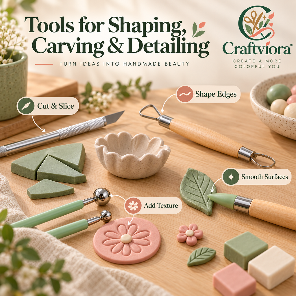 Craftviora™ Polymer Clay Sculpting Tool Set