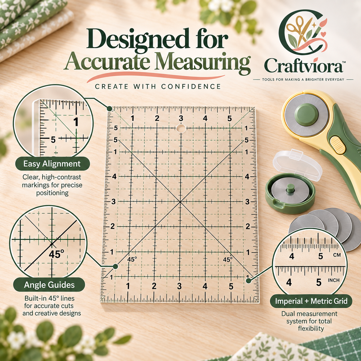 Craftviora™ Rotary Cutter Set