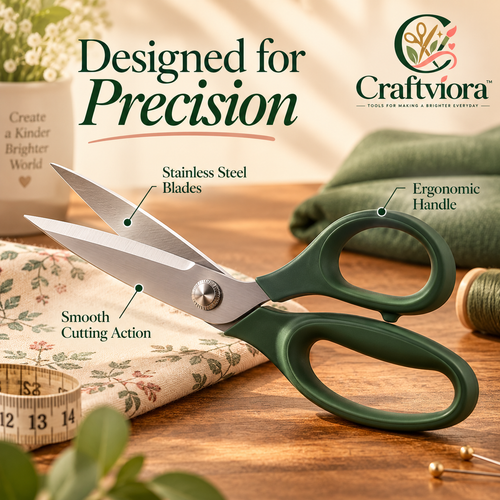 Craftviora™ Fabric Cutting Scissors