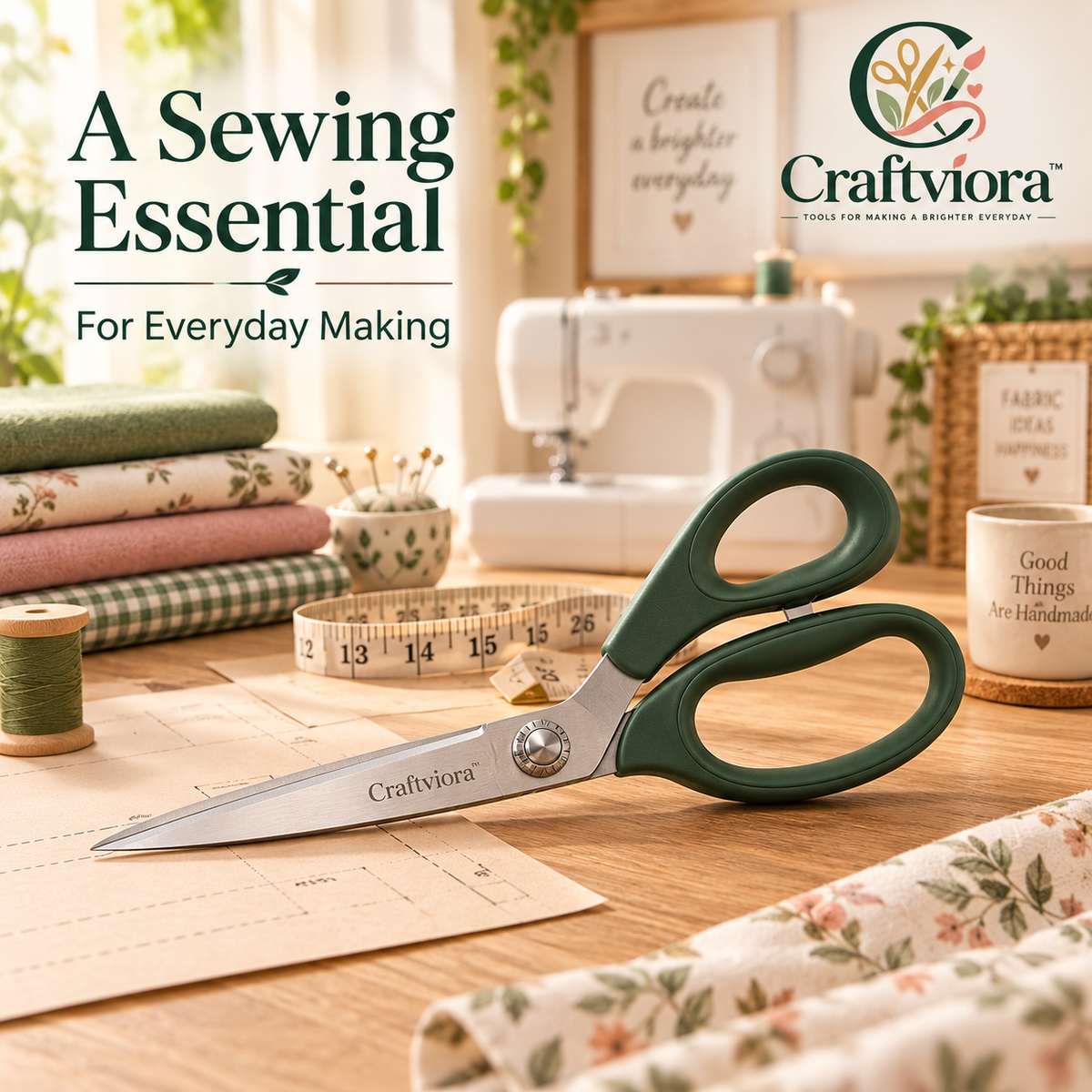 Craftviora™ Fabric Cutting Scissors