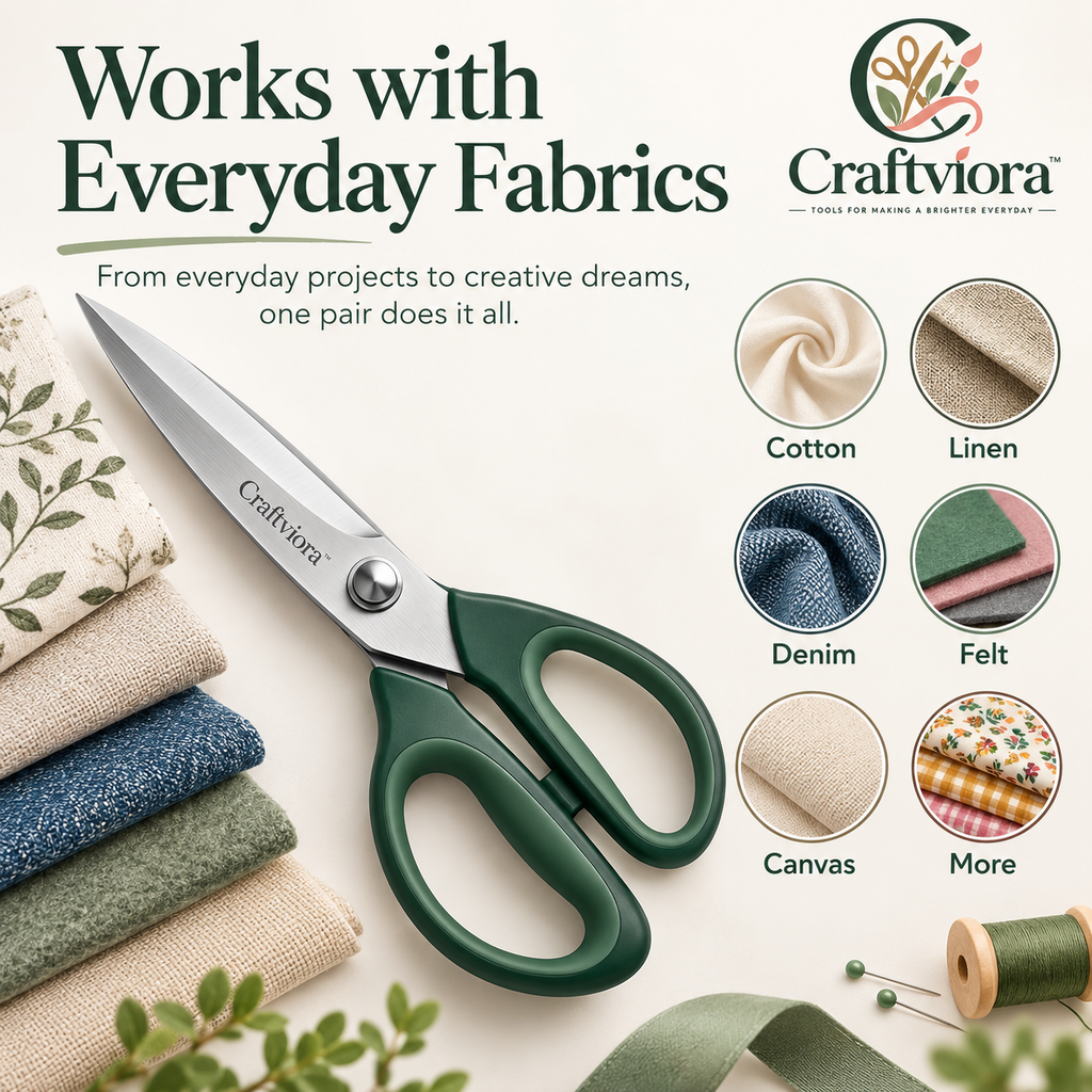 Craftviora™ Fabric Cutting Scissors