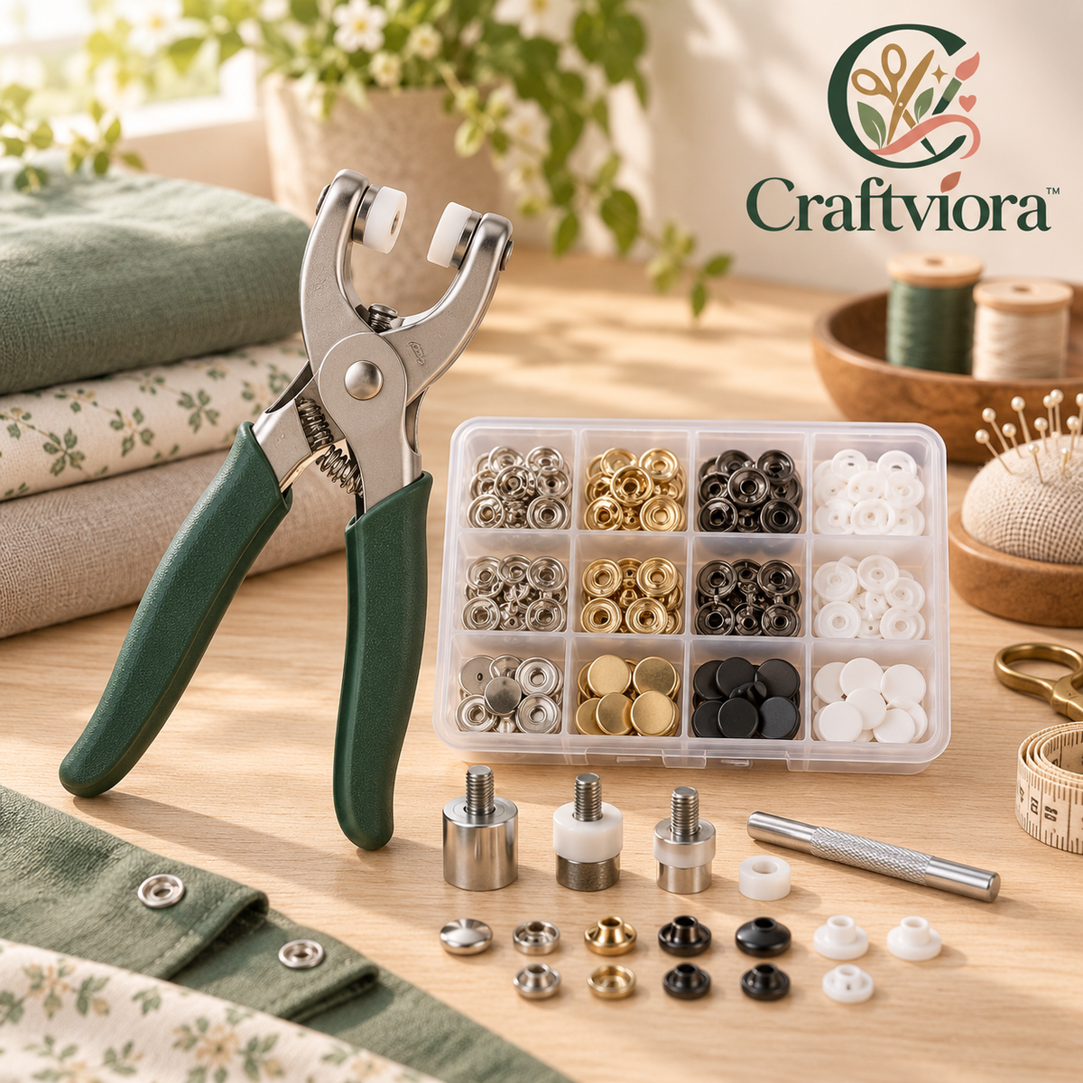 Craftviora™ Snap Fastener Tool Kit