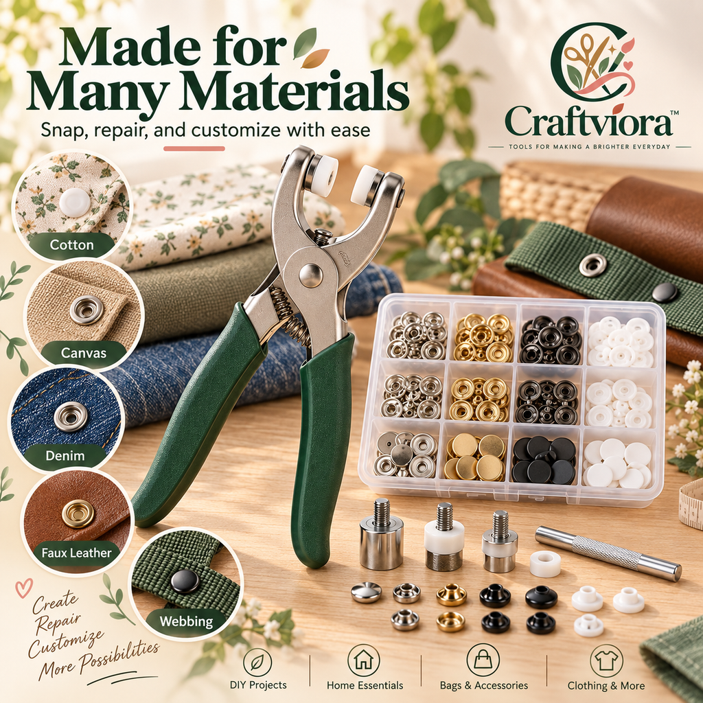 Craftviora™ Snap Fastener Tool Kit