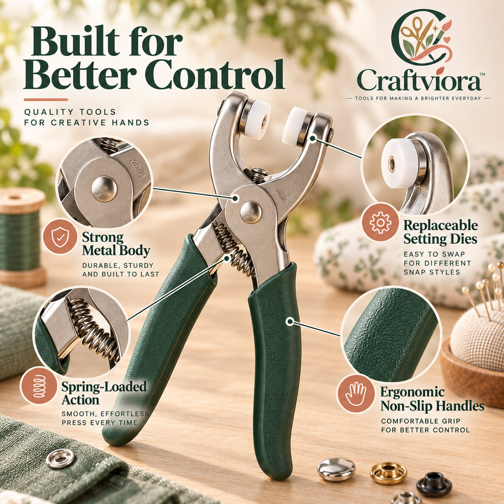 Craftviora™ Snap Fastener Tool Kit