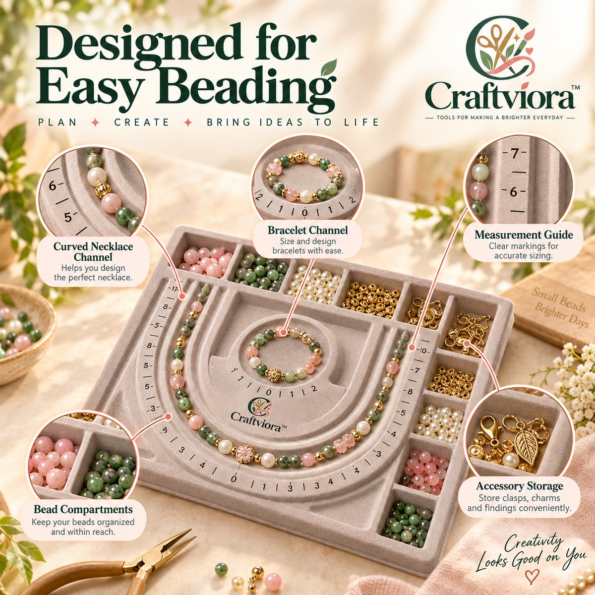 Craftviora™ Beading Design Board Kit