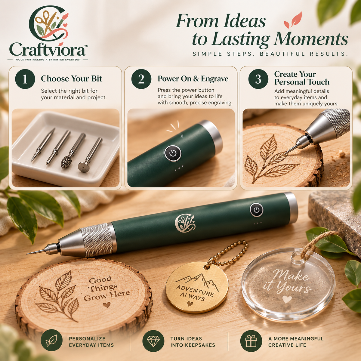 Craftviora™ Precision Electric Engraving Pen Kit
